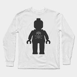 Minifig with Skull Design Long Sleeve T-Shirt